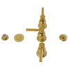 Kingston Brass ThreeHandle Bidet Faucet, Brushed Brass KB6327DL